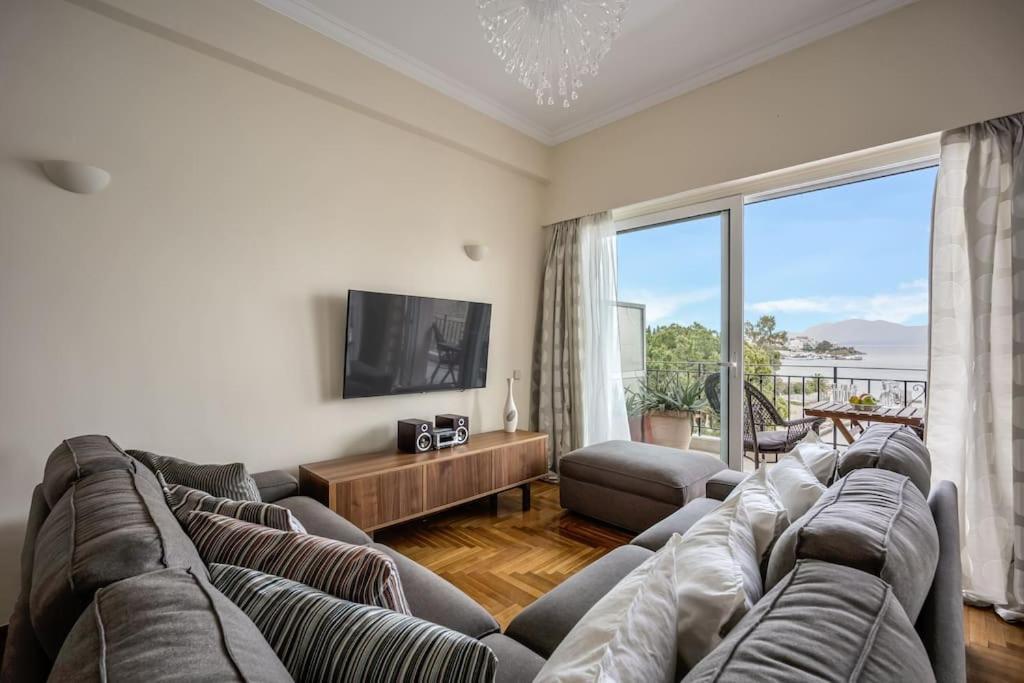 Bright Central Apartment With Splendid Sea View! Chalkida Luaran gambar